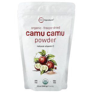 Органічний сублімований порошок каму-каму Micro Ingredients (Organic Camu Camu Powder Freeze-Dried) 340 г