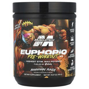 MuscleTech, EuphoriQ&reg; Pre-Workout V2, Boogieman Punch, 14.67 oz (416 g)