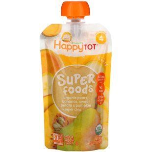 Pumpkin Potato Pear Baby Food Happy Family Organics (Inc. Happy Baby Happytot) 120 g