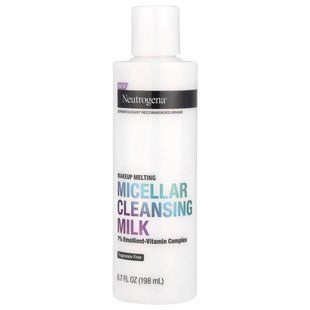 Neutrogena, Міцелярне молочко, що очищає, без ароматів, 198 мл (6,7 рідк. Унції)