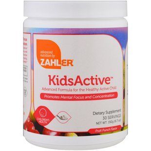 Детский витаминный комплекс для внимания и концентрации Zahler (Kids Active) 192 г купить в Киеве и Украине