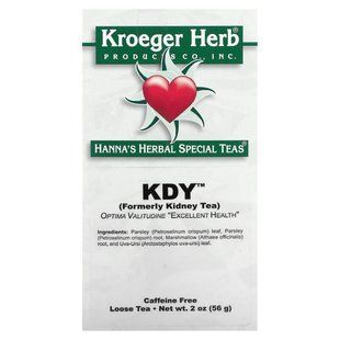 Kroeger Herb Co, Hanna's Herbal Special Teas, KDY, Caffeine Free, 2 oz (56 g) купить в Киеве и Украине