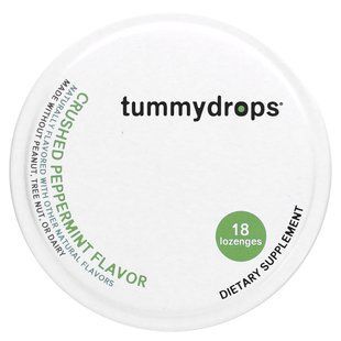 Tummydrops, подрібнена перцева м&rsquo;ята, 18 пастилок