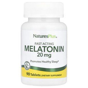 Nature's Plus, Мелатонин, 20 мг, 90 таблеток купить в Киеве и Украине