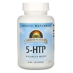 5-НТР 5-гидрокси L-триптофан Source Naturals 50 мг 120 капсул купить в Киеве и Украине