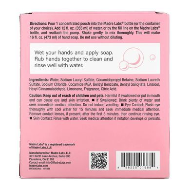 Madre Labs, Hand Soap, Freesia, 6 packets, 4 liquid ounces (118 ml) each