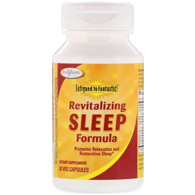 Fatigued to Fantastic !, Відновлююча формула сну, Enzymatic Therapy, 30 вегетаріанських капсул