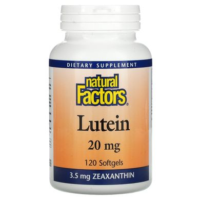 Лютеин Natural Factors (Lutein) 20 мг 120 капсул купить в Киеве и Украине