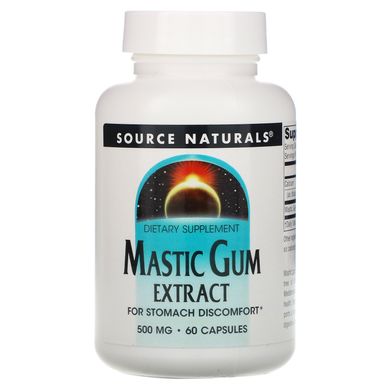 Экстракт мастиковой смолы, Mastic Gum Extract. Source Naturals, 60 капсул купить в Киеве и Украине