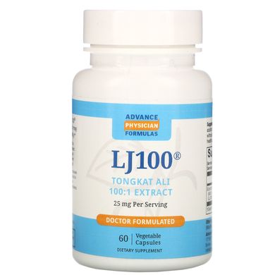 Тонгкат Алі чоловіче здоров'я Advance Physician Formulas, Inc. (LJ 100) 25 мг 60 капсул