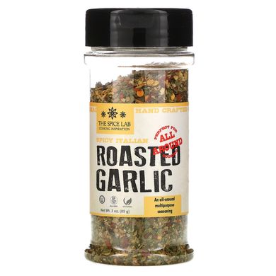 Пряний італійський смажений часник, Spicy Italian Roasted Garlic, The Spice Lab, 85 г
