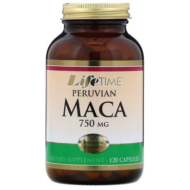 Перуанська маку, LifeTime Vitamins, 750 мг, 120 капсул