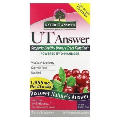 Здоровье мочевыводящих путей, UT Answer, Nature's Answer, 90 вегетарианских капсул купить в Киеве и Украине