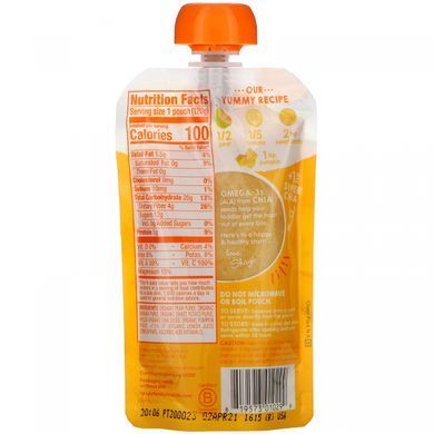 Дитяче харчування з гарбуза картоплі груші Happy Family Organics (Inc. Happy Baby Happytot) 120 г