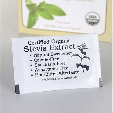 Екстракт стевії, Stevia Extract - Certified Organic Calorie-Free Sweetener, Swanson, 75 г