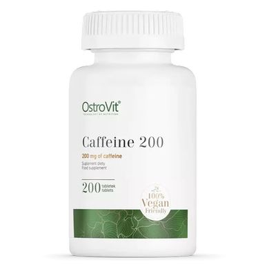 Кофеїн OstroVit (Caffeine) 200 мг 200 таблеток
