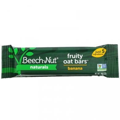 Beech-Nut, Naturals, Фруктові вівсяні батончики, етап 4, банан, 5 батончиків, по 0,78 унції (22 г) кожен