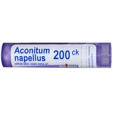 Аконіт клобучковий 200CK Boiron (Single Remedies Aconitum Napellus 200 CK) прибл. 80 гранул