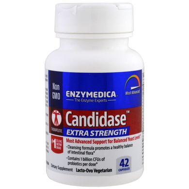 Кандідаза, екстрасіла, Enzymedica, 42 капсули