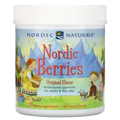 Nordic Berries, мультивітамінні жувальні цукерки, оригінальний смак, Nordic Naturals, 120 ягід-жувальних цукерок