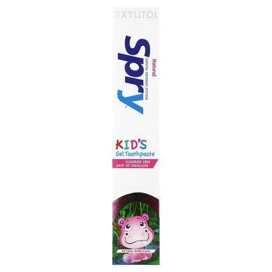Xlear, Spry, Natural Kid's Gel Toothpaste, Natural Bubble Gum, 5 oz (141 g)