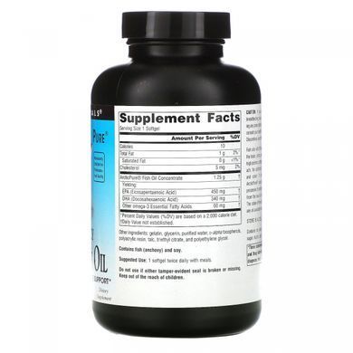 Fish Oil, Omega-3, Highly Active, Arctic Pure Omega-3 Fish Oil, Source Naturals, 850 mg, 120 Capsules
