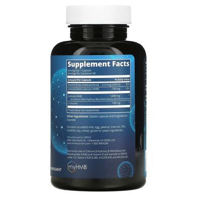Hydroxymethylbutyrate MRM (BCAA HMB 1000 Muscle Maintenance) 60 capsules
