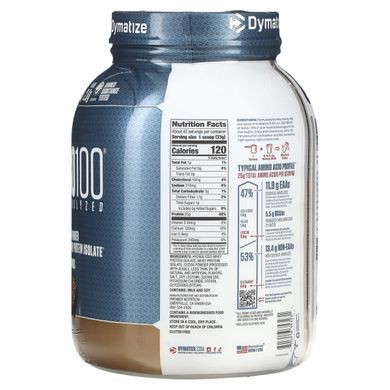 ISO-100 hydrolyzed, 100%-whey protein isolate, soft brownie, Dymatize Nutrition, 1.4 kg