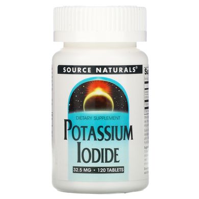 Йодид калію, Potassium Iodide, Source Naturals, 325 мг, 120 таблеток