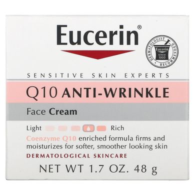 Крем для обличчя проти зморшок із коензимом Q10 Eucerin (Q10 Anti-Wrinkle Face Creme) 48 г