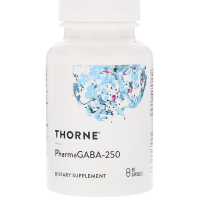 ГАМК Гамма-аміномасляна кислота Thorne Research (PharmaGABA-250) 60 капсул
