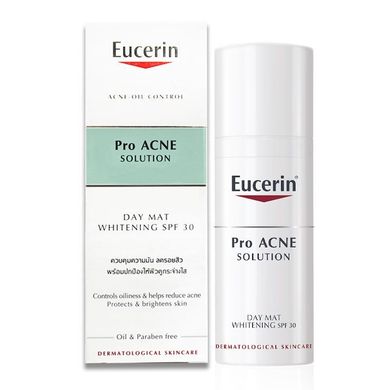 Крем проти прищів і освітлення шкіри, відбілюючий SPF30, Pro Acne Day Mat, Eucerin, 50 мл