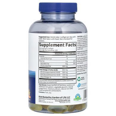 Омега-3 риб'ячий жир апельсин Minami Nutrition (Omega-3 Fish Oil Supercritical) 850 мг 2 фл. по 60 капсул 120 капсул