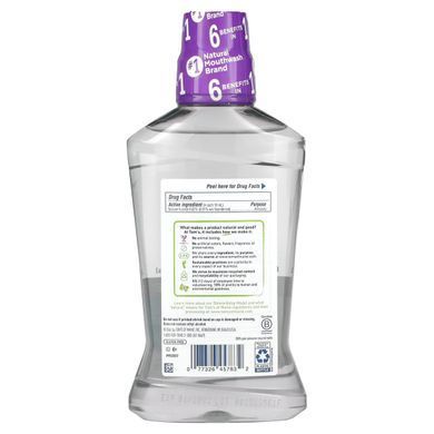 Toms of Maine, Whole Care, mouthwash with natural fluoride, fresh mint, 473 ml (16 fl oz).