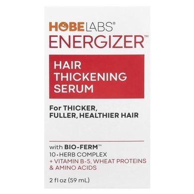 Hobe Labs, Energizer, Hair Thickening Serum, 2 fl oz (59 ml) купить в Киеве и Украине