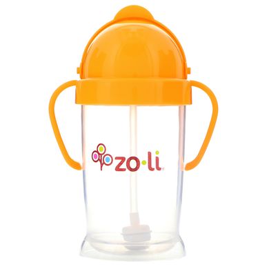 Bot XL, Солом'яна чашка Sippy, Апельсин, Zoli, 9 унцій