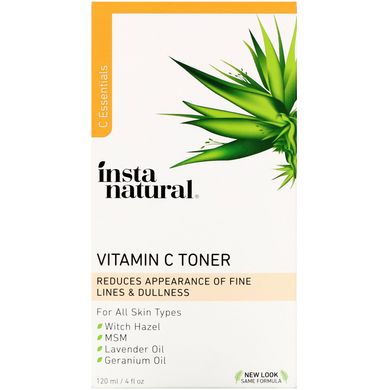 Оздоровчий тонік InstaNatural (Vitamin C Facial Toner) 120 мл