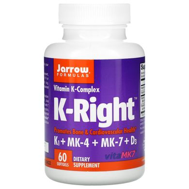 Формула витамина К, K-Right, Jarrow Formulas, 60 капсул купить в Киеве и Украине