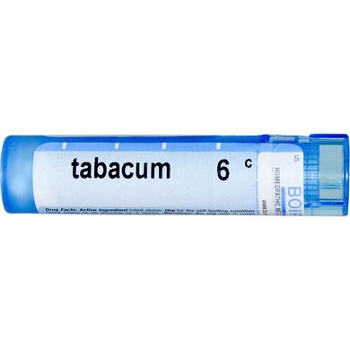 Тютюн (Tabacum) 6C, Boiron, Single Remedies, приблизно 80 гранул
