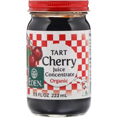 Органічний концентрат вишневого соку Eden Foods (Organic Tart Cherry Juice Concentrate) 222 мл