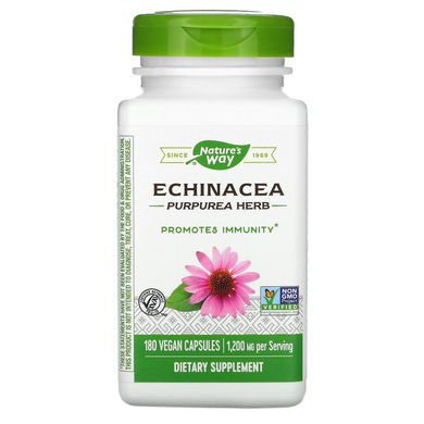 Ехінацея органік Nature's Way (Echinacea) 1200 мг 180 капсул