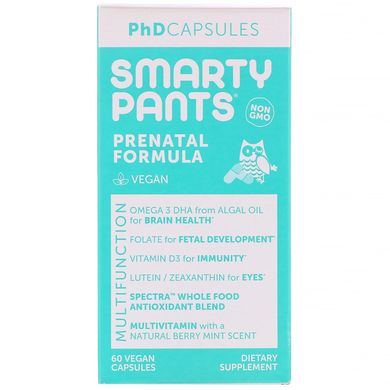 Пренатальна формула, SmartyPants, 60 вегетаріанських капсул