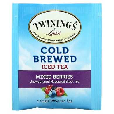 Чай чорний холодне заварювання ягоди Twinings (Cold Tea) 20 пакетиків 40 г