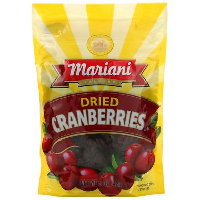 Mariani Dried Fruit, Premium, сушена журавлина, 5 унцій (142 г)
