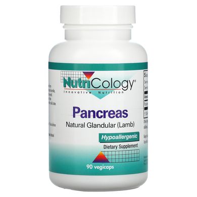 Панкреас натуральний залозистий матеріал баранячий Nutricology (Pancreas Natural Glandular Lamb) 90 рослинних капсул