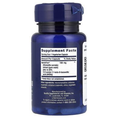 Босвеллия 5-LOX блокатор с ApresFlex Life Extension (5-LOX Inhibitor with Apr&egrave;sFlex) 60 капсул купить в Киеве и Украине