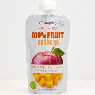 Пюре фруктове яблуко-манго органічне Clearspring 120 г