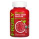 Fruily, Органічний яблучний оцет з імбиром та вітаміном B12, фруктовий мікс, 60 жувальних цукерок фото
