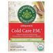 Traditional Medicinals, Organic Cold Care PM, Meadowsweet Cinnamon, Caffeine Free, 16 Wrapped Tea Bags, 1.13 oz (32 g) фото