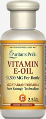 Витамин Е Масло, Vitamin E Oil, Puritan's Pride, 31,500 мг, 74 мл купить в Киеве и Украине